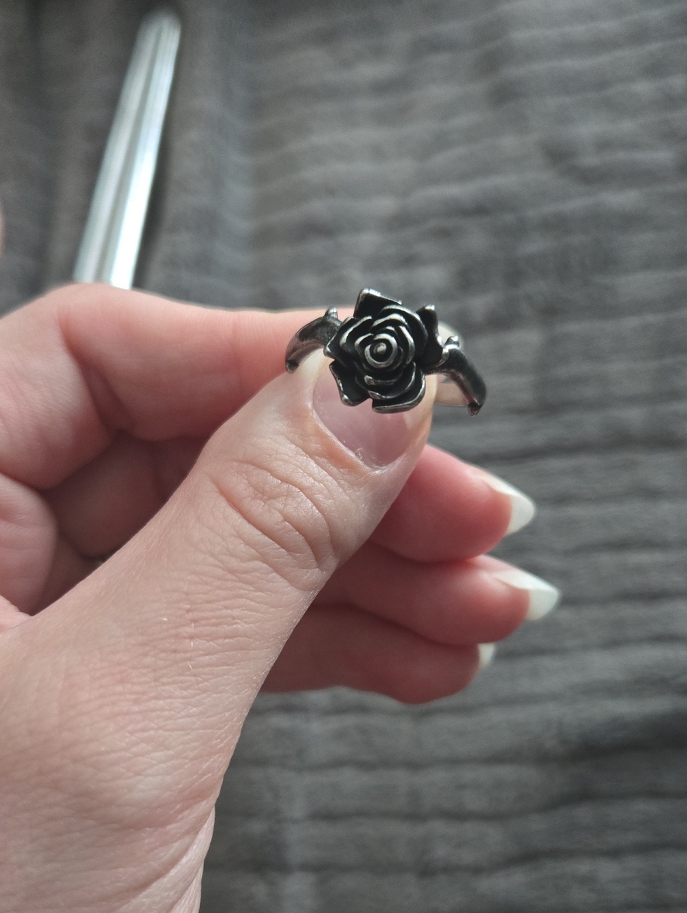 Sterling Rose Ring